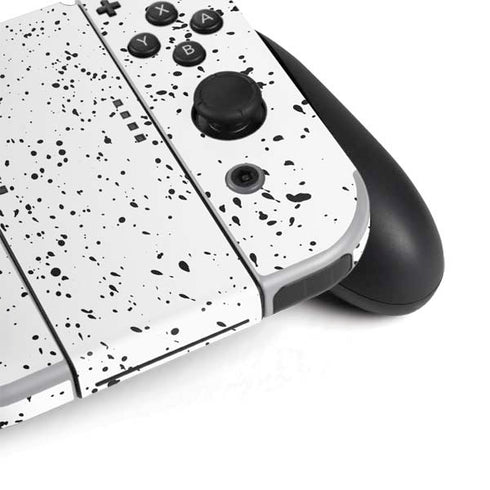 White Speckle Nintendo Switch OLED (2021) Skin